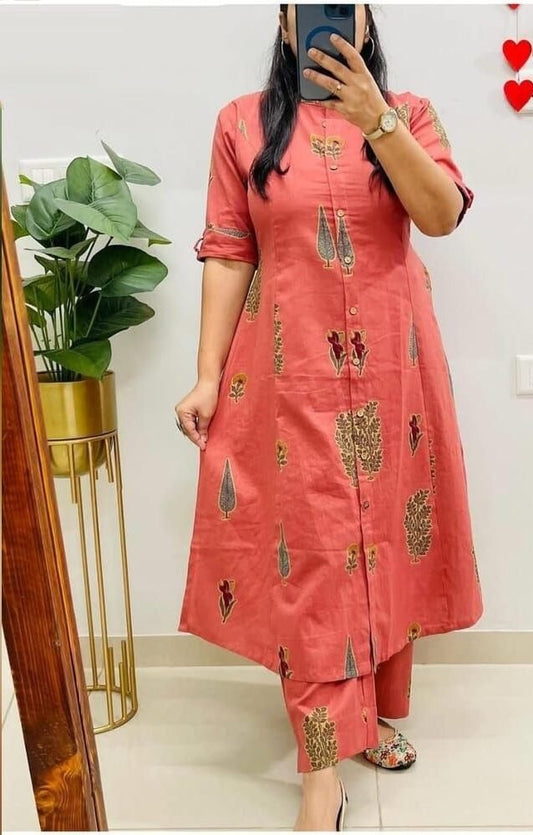 Trendy Soft Fabric Co-Ord Set With Digital Print