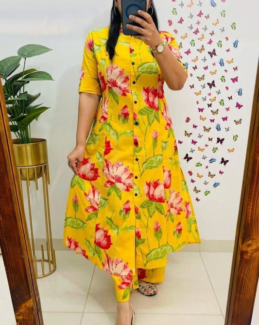 Trendy Soft Fabric Co-Ord Set With Digital Print