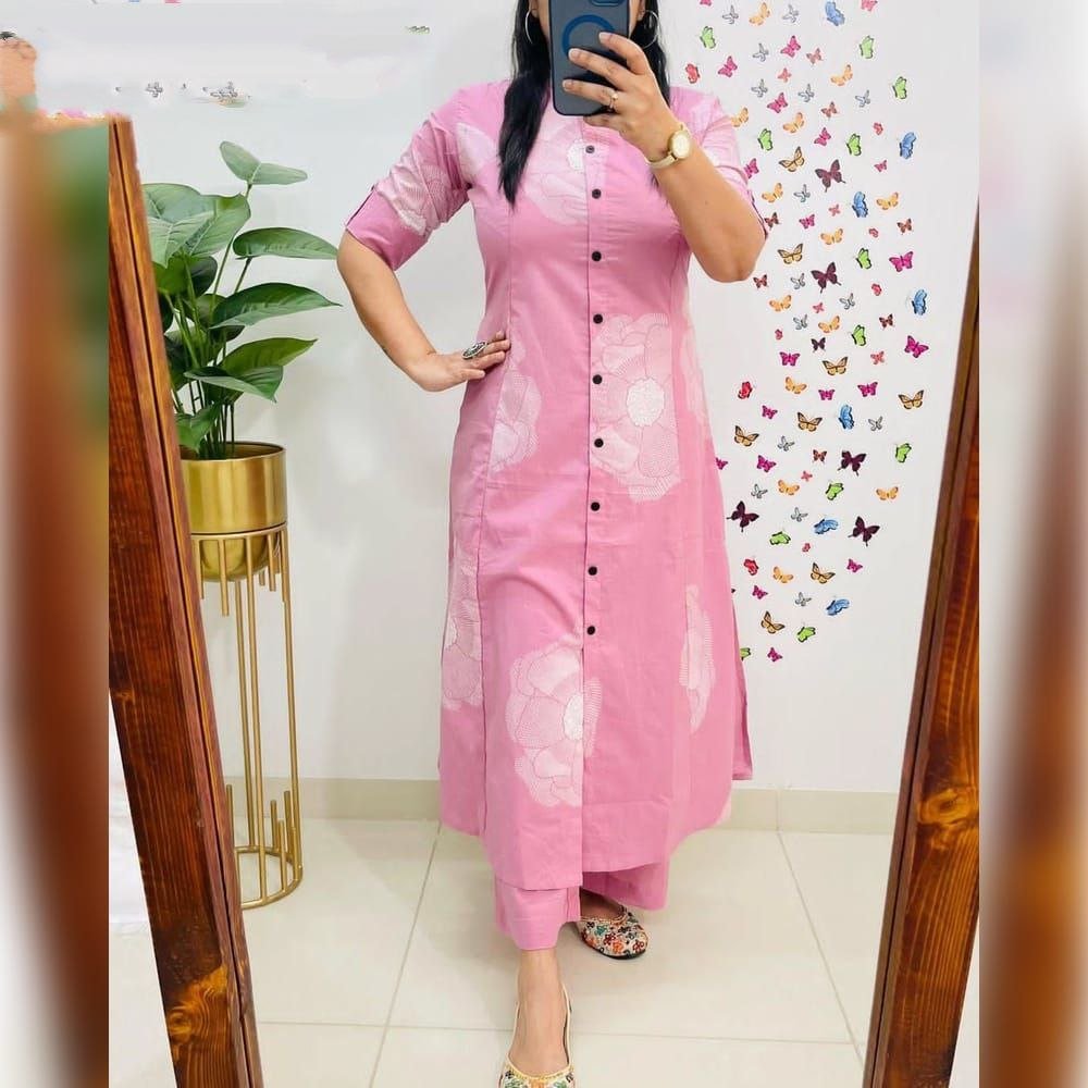 Classy Soft Fabric Co-Ord Set With Digital Print