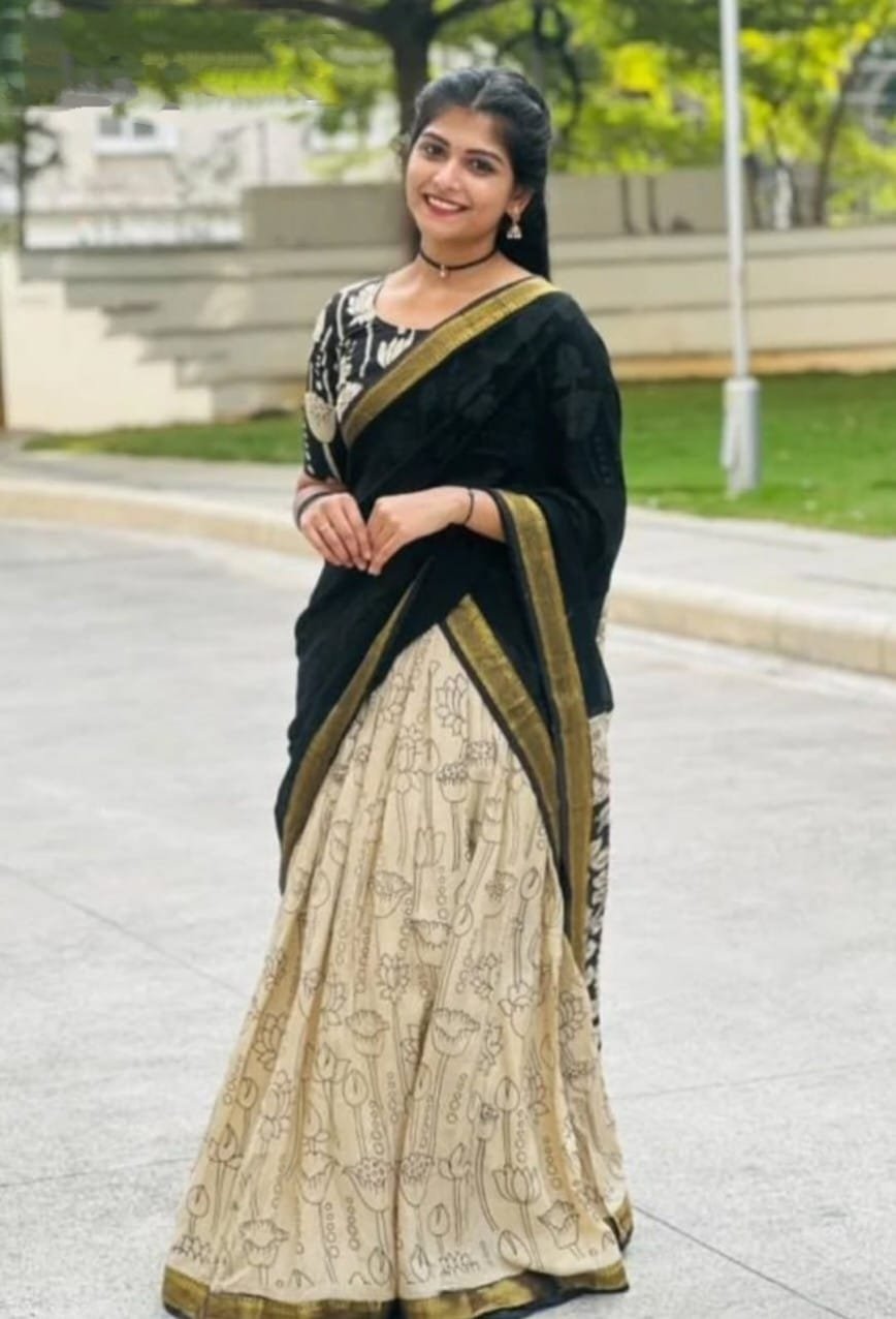 Premium  Designer Soft Muslin Digital Printed Jacquard Lace Work Lehenga Choli