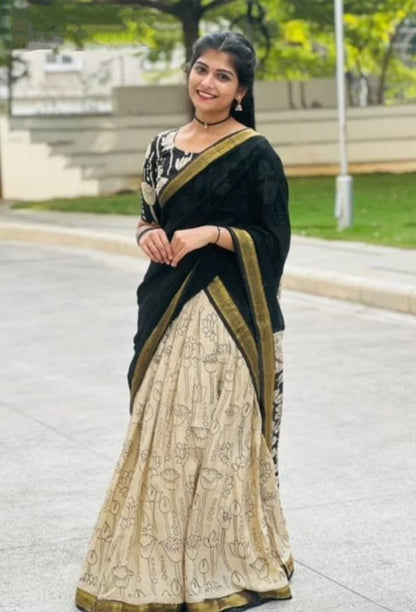 Premium  Designer Soft Muslin Digital Printed Jacquard Lace Work Lehenga Choli