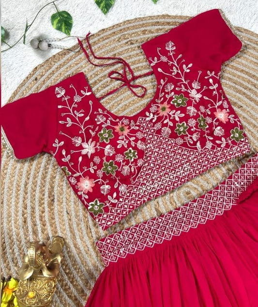 Latest Wedding Wear Half Saree With Coat