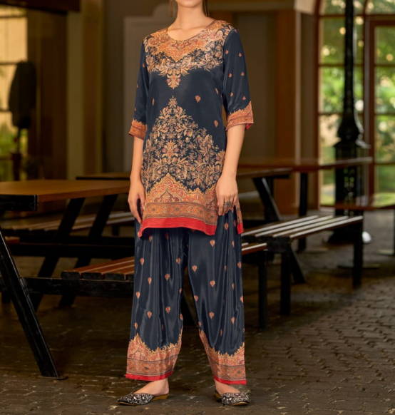 Classy Crepe Abstract Printed Co-Ord Set