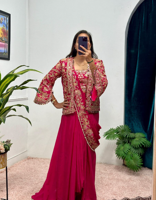 Ready to Wear Indo Western Drape Saree