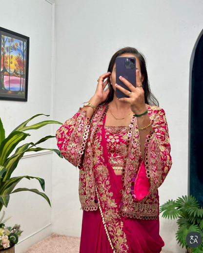 Ready to Wear Indo Western Drape Saree