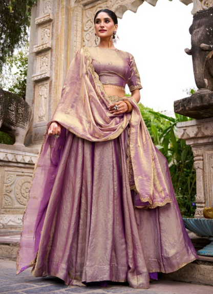 Fabulous Fendi Lehenga With Sequins Embroidery Work
