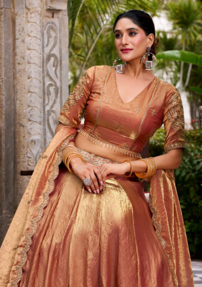 Fabulous Fendi Lehenga With Sequins Embroidery Work