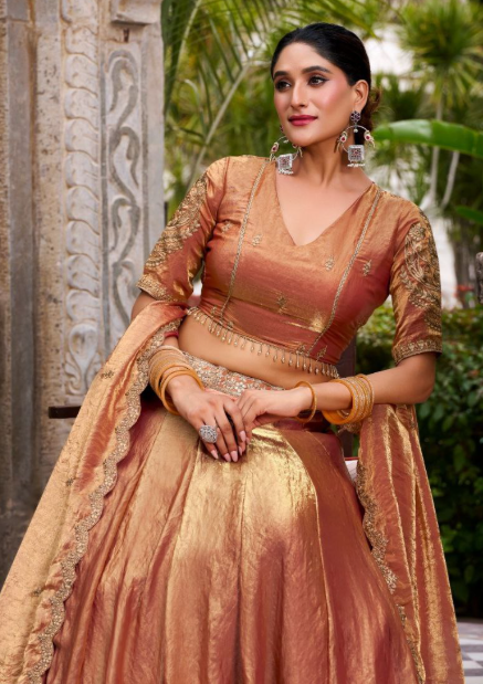 Fabulous Fendi Lehenga With Sequins Embroidery Work