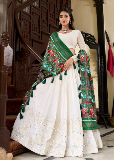 Premium Georgette Lehenga Choli With Silk Dupatta