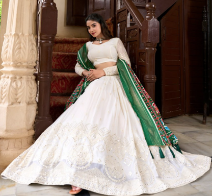 Premium Georgette Lehenga Choli With Silk Dupatta