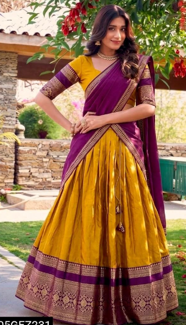 Narayan Pattu Lehenga With Royal Zari Weaving