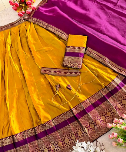 Narayan Pattu Lehenga With Royal Zari Weaving