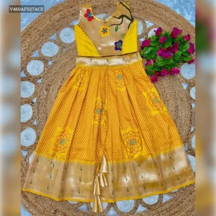 Special Paithani Lehengas For Kids