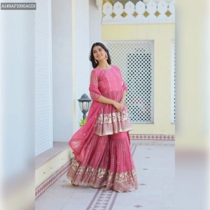 Premium Trending Festive Top and Sharara