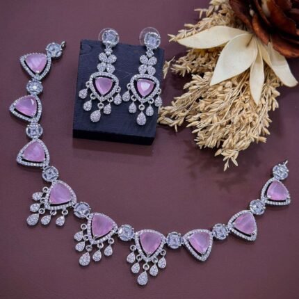 Premium Fancy Diamond Necklace Set