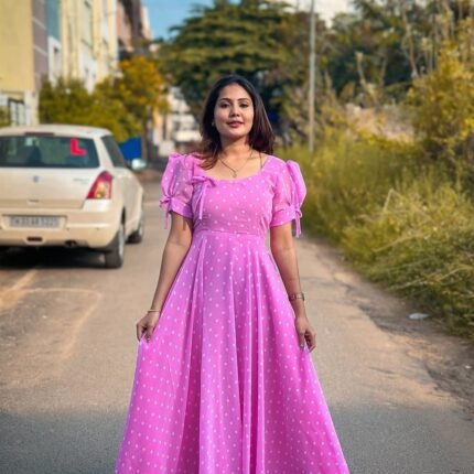 Premium Trending Pink Gown