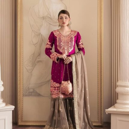Beautiful Faux Georgette Sharara