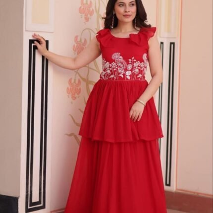 Premium Designer Peplum Style Party Gown