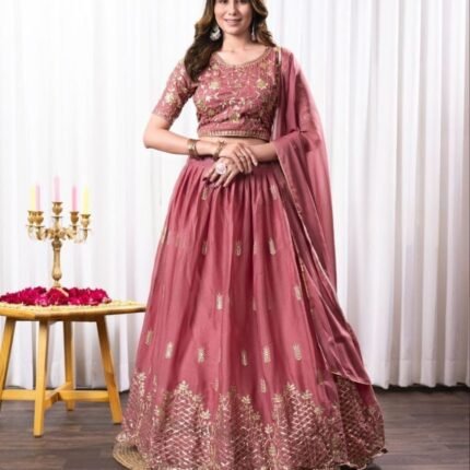 Star Georgette Embroideryn Lehenga