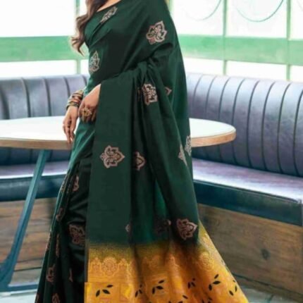 Latest Lichi Silk Saree With Jacquard Work