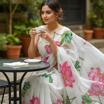 Pure Soft Georgette Silk Saree