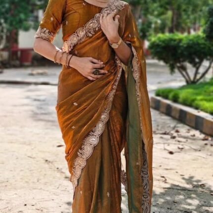Shaded Fendy Chiffon Saree