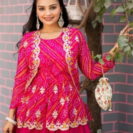 bandhani lehenga set under 3000