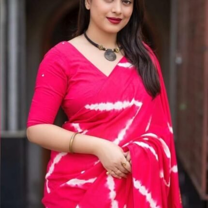 Latest Bandhej Leheriya Saree