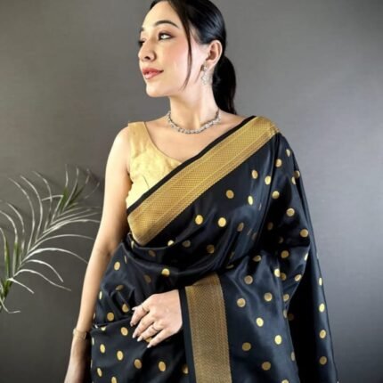 Latest Lichi Silk Paithani Silk Saree With Attractive Pallu