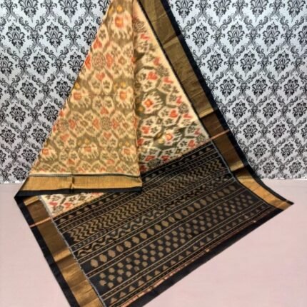 Pure Ikkat Silk Cotton Saree