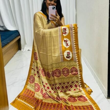 Gaji Soft Silk Fancy Casual Wear Saree