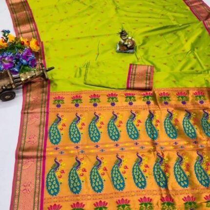 Attractive Design Beautiful Pure Soft Banarasi Silk Saree