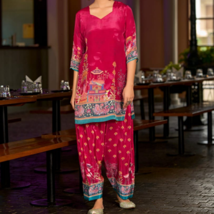 Classy Crepe Abstract Printed Co-Ord Set