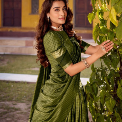 Elegant Chettinad Cotton Lehenga Choli With Zari Work