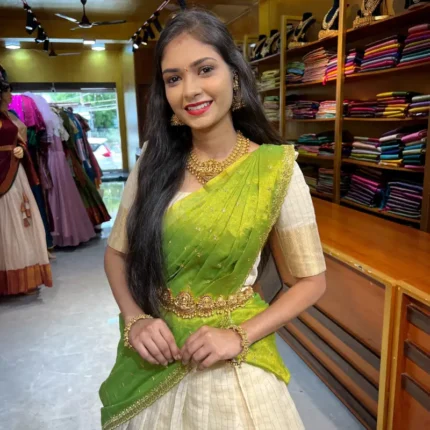 Gorgeous Mehendi Green Lehenga Choli With Canvas Patta