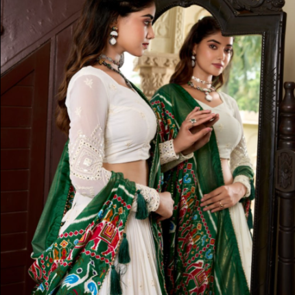 Premium Georgette Lehenga Choli With Silk Dupatta