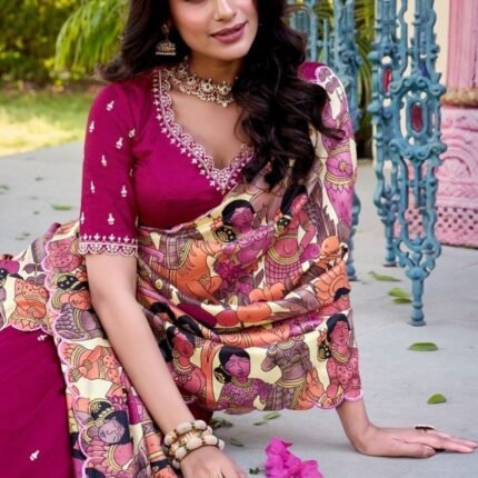 Pink Vichitra Silk Lehenga Choli With Sequins Work