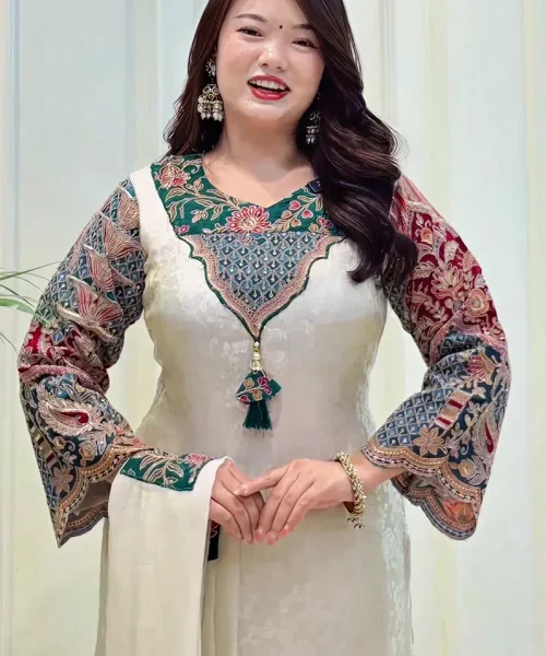 JumkhaPureBanarasiWeavingSuitSet-1