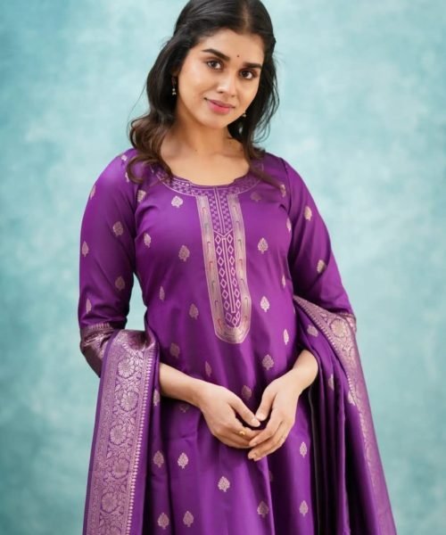 purple-paithani-silk-kurti-salwar-1