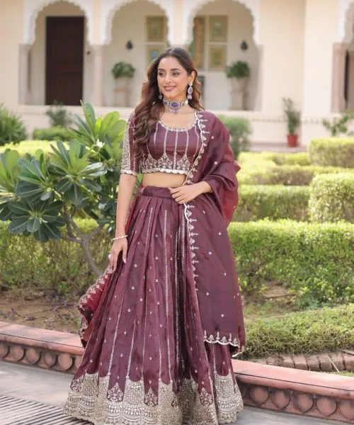wine-designer-gold-crush-sequins-zari-embroidered-lehenga-choli-set-with-3-meter-flair-lace-border-dupatta-semi-stitched-festive-wedding-wear_1_1024x1024